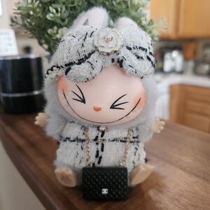 Charming Gray and Black Bunny Decor